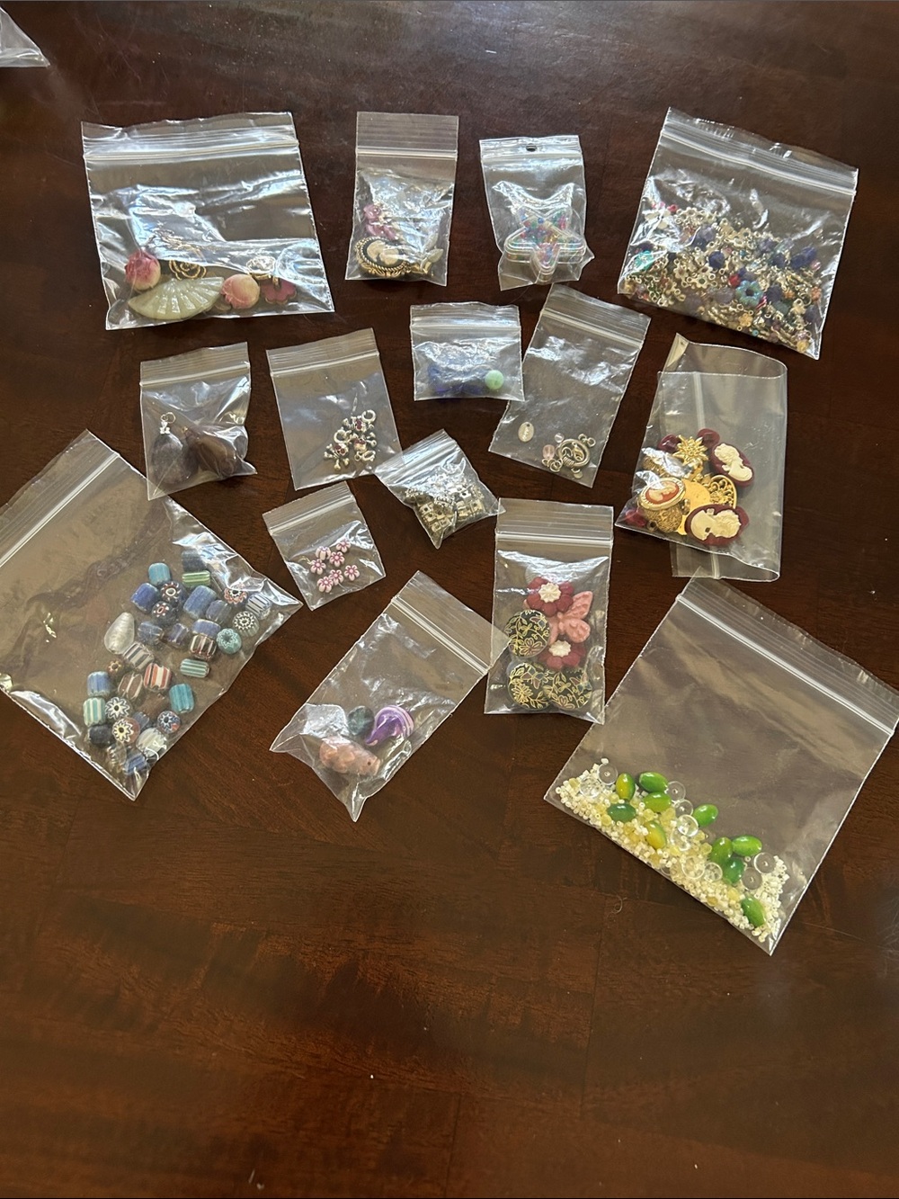Vintage Bundle Beads Buttons Connectors etc… Jewelry Arts & Crafts Assortment